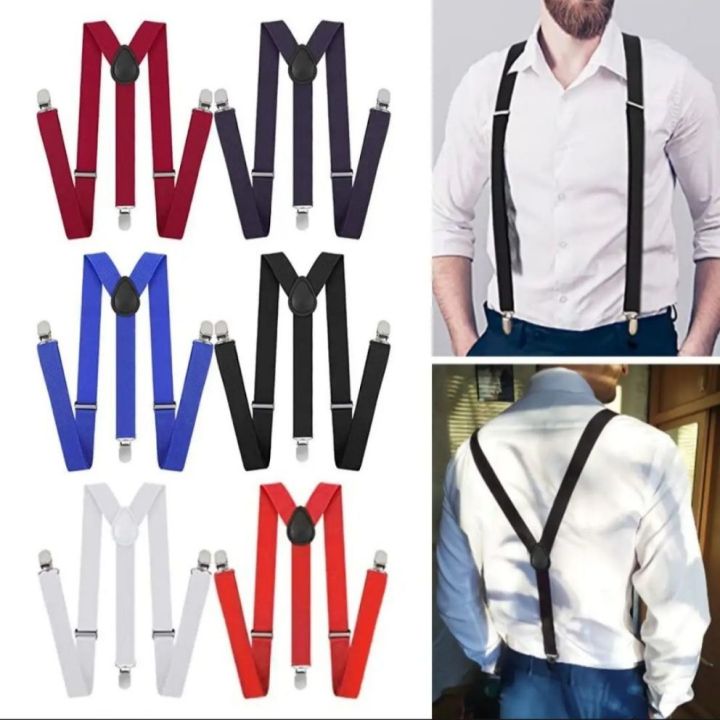 Suspenders for Adjustable 1 inch y shape wedding  with casual x belt