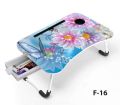 Premium Quality - Printing Foldable and Portable Multi-Favorable Laptop and writing Table Stand-Study Table-Bed Table. 