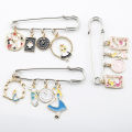 Alice Pin poker clock rabbit brooch coat collar with accessories High Quality Cosplay Props Pendant Accessories Cosplay Props.