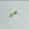 Elegant gold plated Nose pin  High qauilty with zercon stone best quality koka design. 