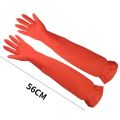 45/56cm Latex Long Gloves Aquarium Fish Tank Industrial Thick Protective Gauntlets Waterproof Rubber Latex Dishwashing Gloves. 