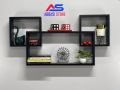 ntersecting Wooden Floating Wall Shelf Set of 3 Wooden shelf for wall Perfect Shelving Unit for Bedrooms, Offices, Living Rooms & Kitchens custom made avilable. 