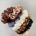 6Pcs Elegant Women's Multi Color Small Intestine Hair Circles Solid Color High Elastic Comfortable Curled Hair Ties Hair Circles. 