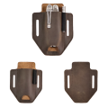 1pcVintage Leather Outdoor Tool Waist Pocket, Cowhide Hanging Folding Knife Cover, Men's Carrying Belt. 