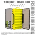 SAMOLLA Double-Sided Compact Tackle Box - Streamline Fishing with Durable, Versatile Organizer for Lures, Hooks, Baits. 