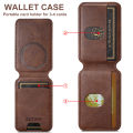 SUTENI Luxury Magsafe Leather Mobile Phone Wallet Flip Pocket Card Storage Bag Wallet. 