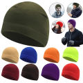 1/2Pcs Men Women Warm Beanie Hat Windproof Polar Fleece Unisex Soft Cap Tactical Beanie Cap For Running Cycling.