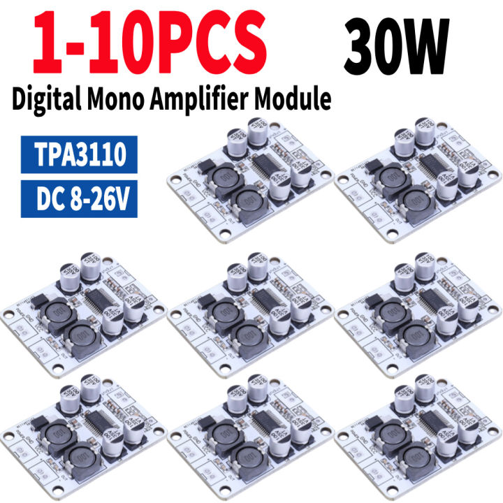 10PCS TPA3110 PBTL 30W Digital Mono Amplifier Module Board Power AMP DC 8-26V Single Channel Amplifier Board Electronic DIY Kit