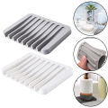 1/2 Pcs High Quality Silicone Self Draining Soap Dishes Innovative Soap Holder Saver Silicone Soap Holder Anti Slip Pad. 