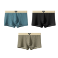 1/3PCS Men's Cool Ice Silk Boxers Shorts Summer Satin-like Solid Underpants Skin Friendly Breathable Mesh Crotch Male Underwear. 