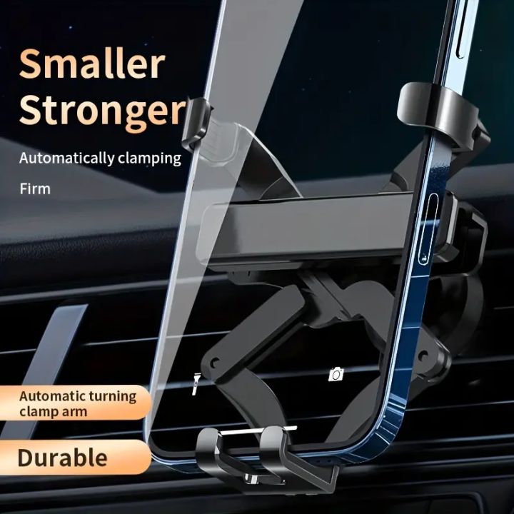 Car%20Air%20Vent%20Gravity%20Sensor%20Aluminum%20Navigation%20Upgraded%20Adjustable%20Horizontally%20And%20Vertically%20Cell%20Phone%20Holder%20For%20All%20Phones%20-%20Image%203
