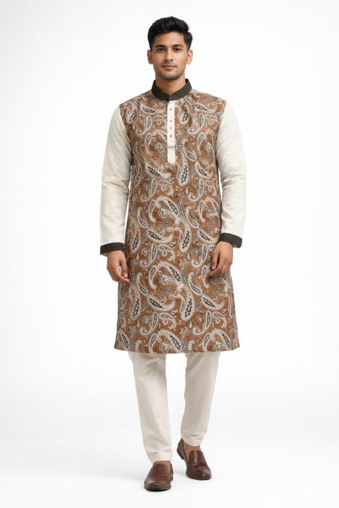 Mens eidul ajha special super duper Digital print panjabi