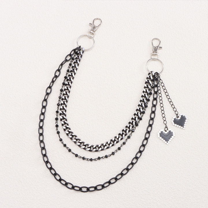 Cool%20Rock%20Hip%20Hop%20Black%20Love%20Pendant%20Keychain%20for%20Men%20Trendy%20Multilayer%20Jeans%20Pants%20Chain%20Party%20Jewelry%20Accessory%20-%20Image%204
