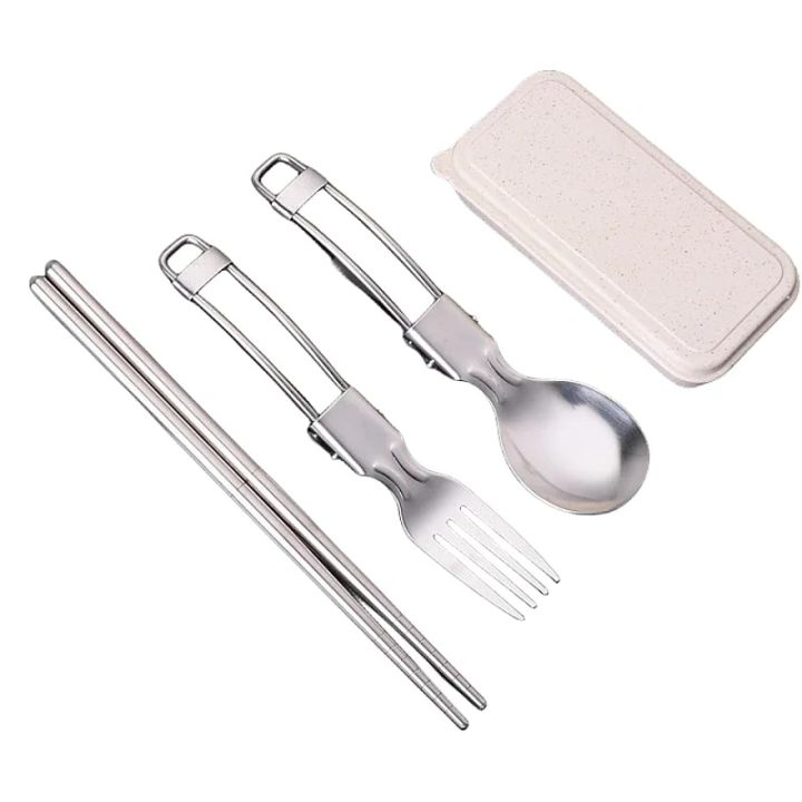 304%20Stainless%20Steel%20Folding%20Cutlery%20Set%20Portable%20Spoon%20Fork%20for%20Camping%20Travel%20Hiking%20Picnic%20Outdoor%20-%20Image%207