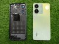 Redmi 13c back glass with side ring replacement parts, redmi 13c Original back body with out lcd ring, Redmi 13 Back housing bagir lcd frame k. 