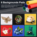23cm Ring LED Panel Folding Portable Light Photo Lighting Mini Studio Shooting Tent Box Kit with 6 Colors Backdrops Photo Box. 