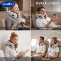 U-Shaped Memory Foam Neck Massage Pillow, Ergonomic Cervical Neck Support Cushion for Home, Car, Office & Travel. 