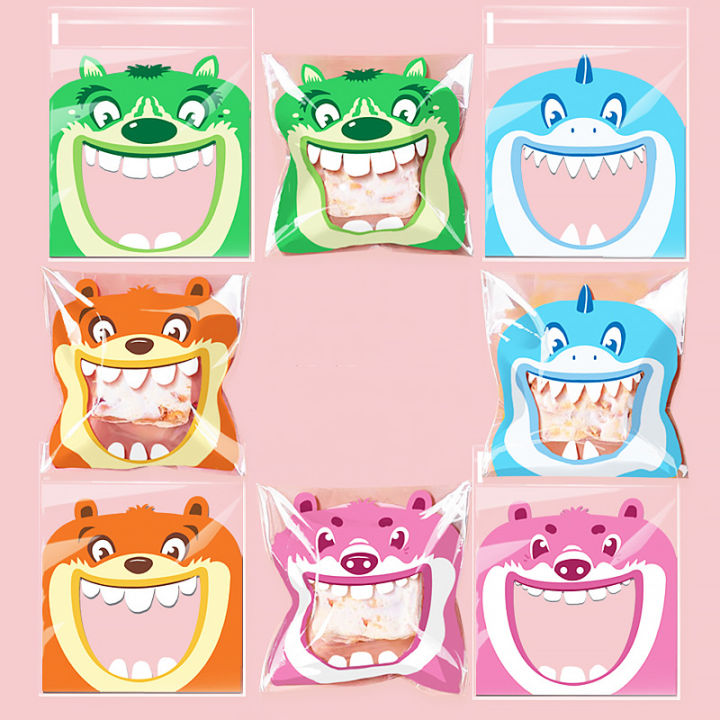100pcs%20Cute%20Big%20Teech%20Mouth%20Monster%20Plastic%20Bag%20Wedding%20Birthday%20Cookie%20Candy%20Gift%20Packaging%20Bags%20OPP%20Self%20Adhesive%20Party%20Favors%20-%20Image%203