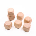 10 Pcs Blank Wooden Dice Unfinished Square Blocks 6 Sided Wood Cubes with Rounded Corners for DIY Craft Projects. 