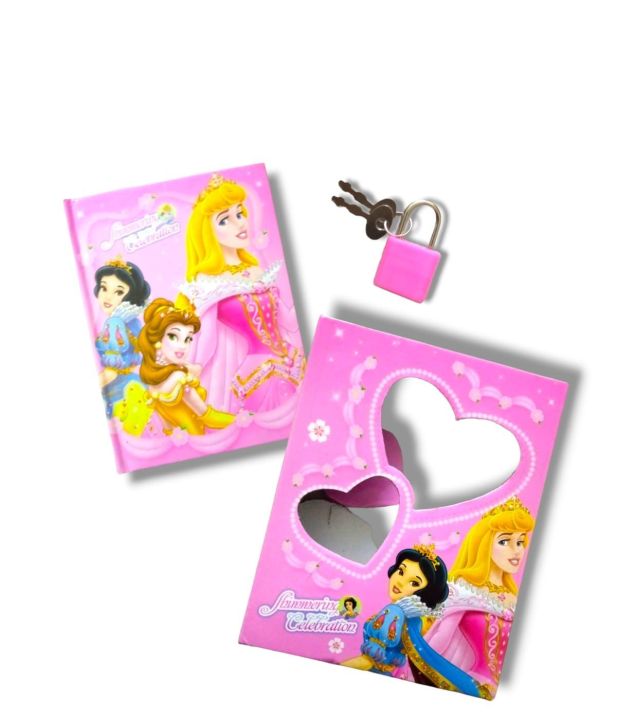 Diary with lock and key for girls