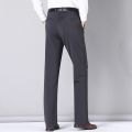PlusSizeMen'sStraightCutCEOFormalPantsLooseElasticBusinessTrousersCasualPantSeluar SlackLelakiOfficeWear. 
