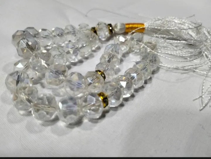 white%20crystal%2033%20beads%20tasbeeh%20-%20Image%202