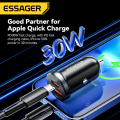 Product pd30w USB mini car charger type-C fast charge for Huawei IP Samsung type C PD QC 3.0 Mobile SUV car battery charger. 