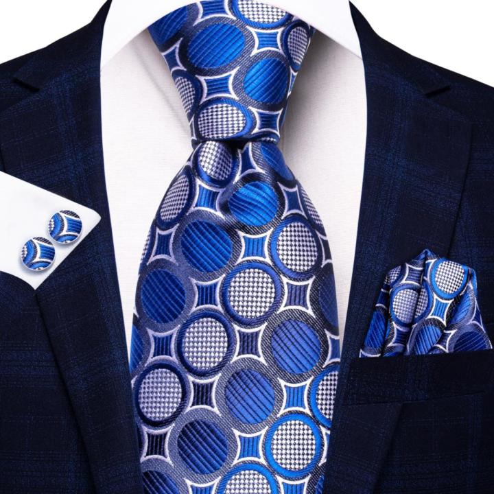 Hi-Tie%20Designer%20Blue%20White%20Dot%20Wedding%20Tie%20For%20Men%20Handky%20Cufflink%20%20Men%20Necktie%20Fashion%20Business%20Party%20Dropshipping%20-%20Image%204