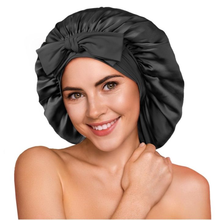 100%25%2019%20Momme%20Mulberry%20Silk%20Bonnet%20for%20Sleeping%20Wome%20with%20Larger%20Double%20Layer%20Silk%20Hair%20Wrap%20for%20Curly%20Short%20Long%20Hair%20Non-Slip%20-%20Image%208