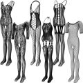 Black Full Body Stocking for Women – One Size, Elegant Design. 