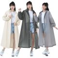 Hooded Rain Coat Women Men Impermeable Thickened Waterproof Raincoat Tourism Outdoor Hiking Raincoat For Height 150-188cm.