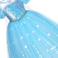 Elsa Kid Princess Halloween Cosplay Dress Fancy Costume Girl Snow Queen Princess Vestidos Party Children Clothes. 