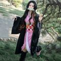Kamado Nezuko Anime Cosplay Costume, Kimono, Kimetsu No Yaiba, Perruque, Uniforme, Hallween, Femmes, Enfants. 