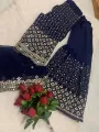 Bridal dress wedding dress suit full work dress Indian dress lehengha garara sawl set semi stitched. 
