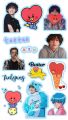 BTS bangstan stickers pack BTS boys stickers for mobile cover laptop Notebook. 
