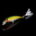 10pcs Larser Minnow Fishing Lures Set Catch Bass Faster with Feather Hook Artificial Bait Crankbait 9cm/7g.