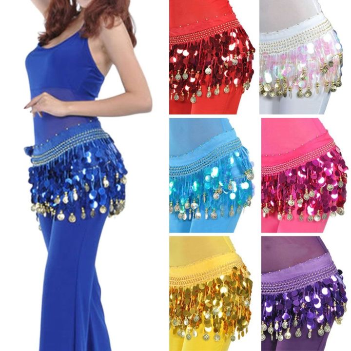 Thailand/India/Arab%20Dancer%20Sequins%20Tassels%20Skirt%20Women%20%20Belly%20Dance%20Hip%20Scarf%20Wrap%20Belt%20Dancer%20Skirt%20Female%20Show%20Costumes%20-%20Image%203