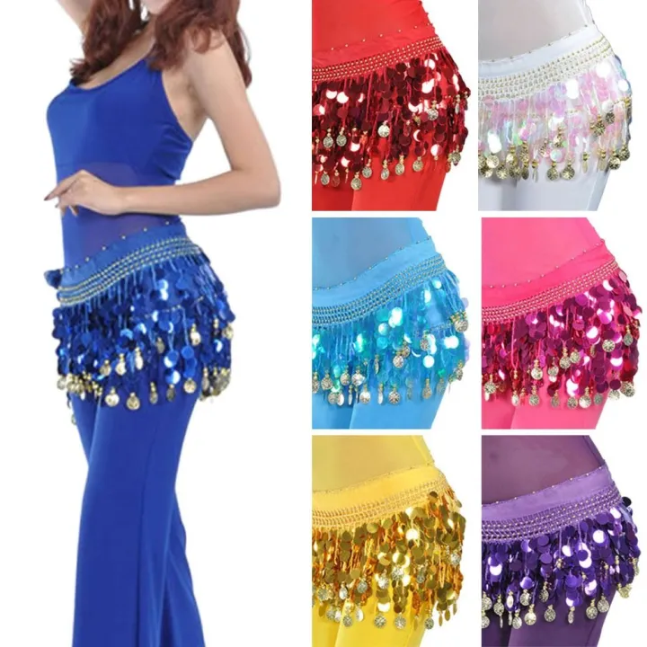 Thailand/India/Arab%20Dancer%20Sequins%20Tassels%20Skirt%20Women%20%20Belly%20Dance%20Hip%20Scarf%20Wrap%20Belt%20Dancer%20Skirt%20Female%20Show%20Costumes%20-%20Image%203