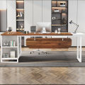 70.87'' Executive Desk and File Storage Cabinet Office Desk Boss Desk
 Customized. 