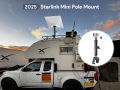 EDUP SK0146 Starlink Mini Adjustable Clamp Mount Kit–Portable Aluminum Alloy Bracket for RV Camper Roof Rack Balcony–Tool-Free. 