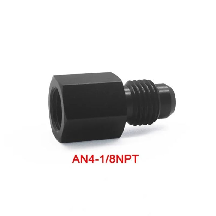New%20Black%20Aluminum%20AN4%20AN8%20An6%201/8npt%20Female%20To%20AN%203%20AN6%20An8%20An10%20Male%20Flare%20Adapter%20Fitting%20Reducer%20-%20Image%203