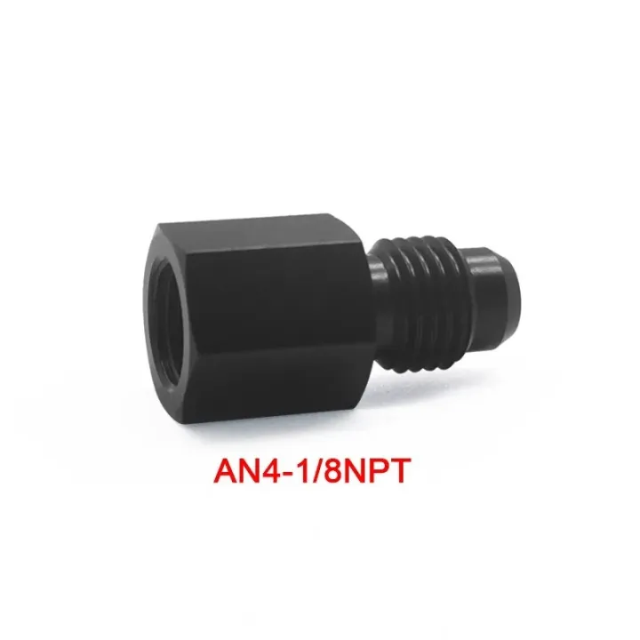 New%20Black%20Aluminum%20AN4%20AN8%20An6%201/8npt%20Female%20To%20AN%203%20AN6%20An8%20An10%20Male%20Flare%20Adapter%20Fitting%20Reducer%20-%20Image%203