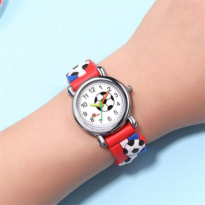 3D%20Relief%20Trend%20Fashion%20Casual%20Sports%20Watch%20Children's%20Football%20Pattern%20No%20Waterproof%20Stainless%20Steel%20Silicone%20Band%20Quartz%20Reloj%20-%20Image%202