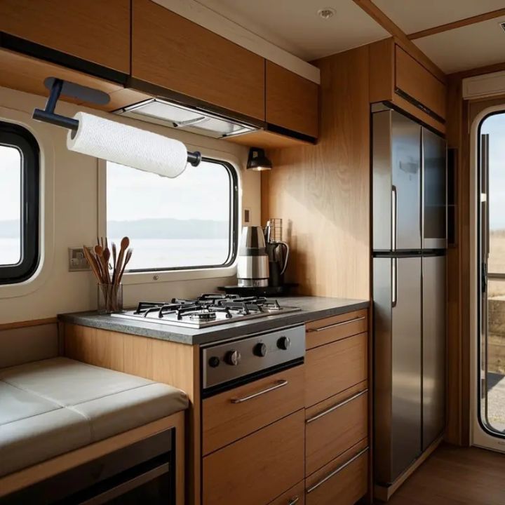 ASelf-Adhesive%20Paper%20Towel%20Holder%20for%20Kitchen%20Cabinet,Bathroom%20Tissue%20and%20Towel%20Holder,Plastic%20Wrap%20and%20Roll%20Paper%20Storage%20Rack%20-%20Image%203