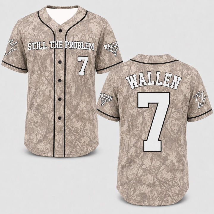 2026 Morgan Wallen Still the Problem Tour Baseball Jersey Retro Country Music Fan Merchandise