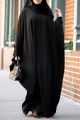 Simple Full Black Kaftan Abaya For Girls And Ladies. 