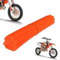 72PCS 24cm Universal Dirt Bike Spoke Covers Motorcycle Wheel Rim Spoke Wrap Kit Skins Protector Cover For Motocross Bicycle Bike. 
