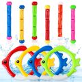 10pcs Pool Diving Swim Toys Colorful Underwater Training Sinking Throwing Dive Rings Sticks for Kids Summer Pool Swimming Party. 