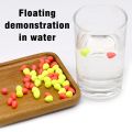 Topranc 50Pcs Floating Beads Eye-catching Beans Floating Beads Collision Ultra-light Foam EVA Fishing Accessories.