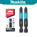 Makita E-08763 PH2 50MM Impact Screwdriver Bits 1/4 '' 2pcs Magnetic Phillips Driver Drill Head Tool Accessory Series. 